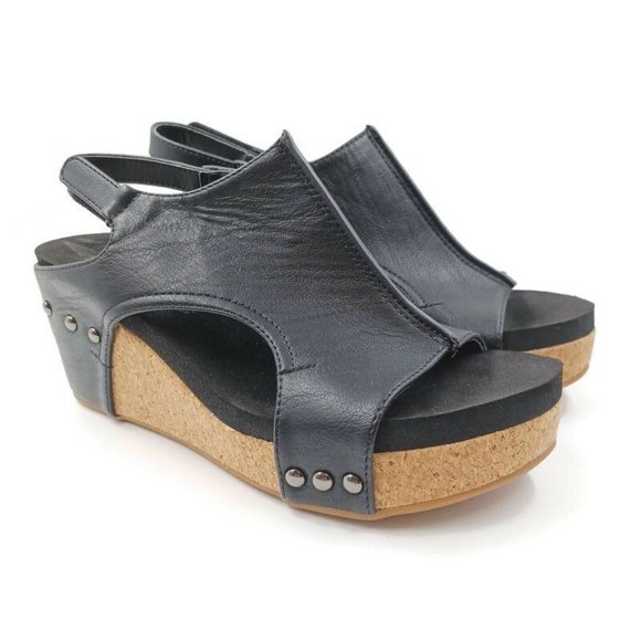 Corkys Shoes Boutique By Corkys Wmns Sz 8 Carley Wedge Platforms
